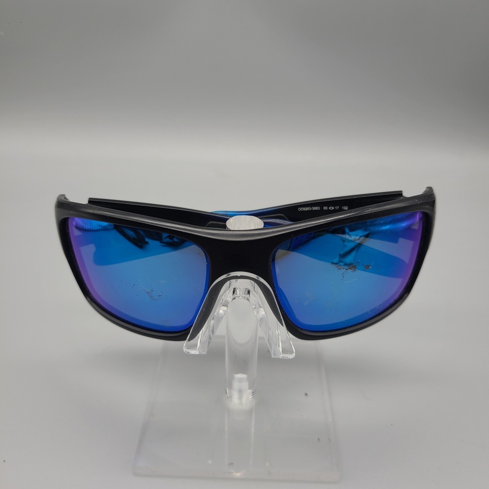 Oakley Turbine Sunglasses OO9263-3663 Matte Black Blue Mirror Sport Frame Only